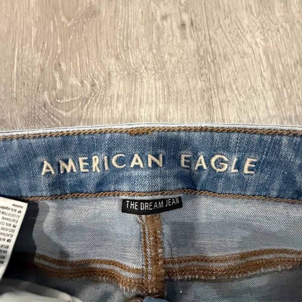 American Eagle Super Hi-Rise Jegging Women's 00 Regular Light Wash Stretch Denim - Picture 6 of 8